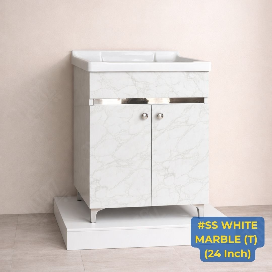 #SS WHITE MARBLE (T) (24 Inch)